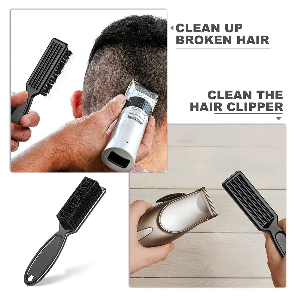 Barber Neck Duster Brush Sets Plastic Handle Hairdressing Soft Hair Cleaning Brush Head Shape Carving Cleaning Brush Oasis Select