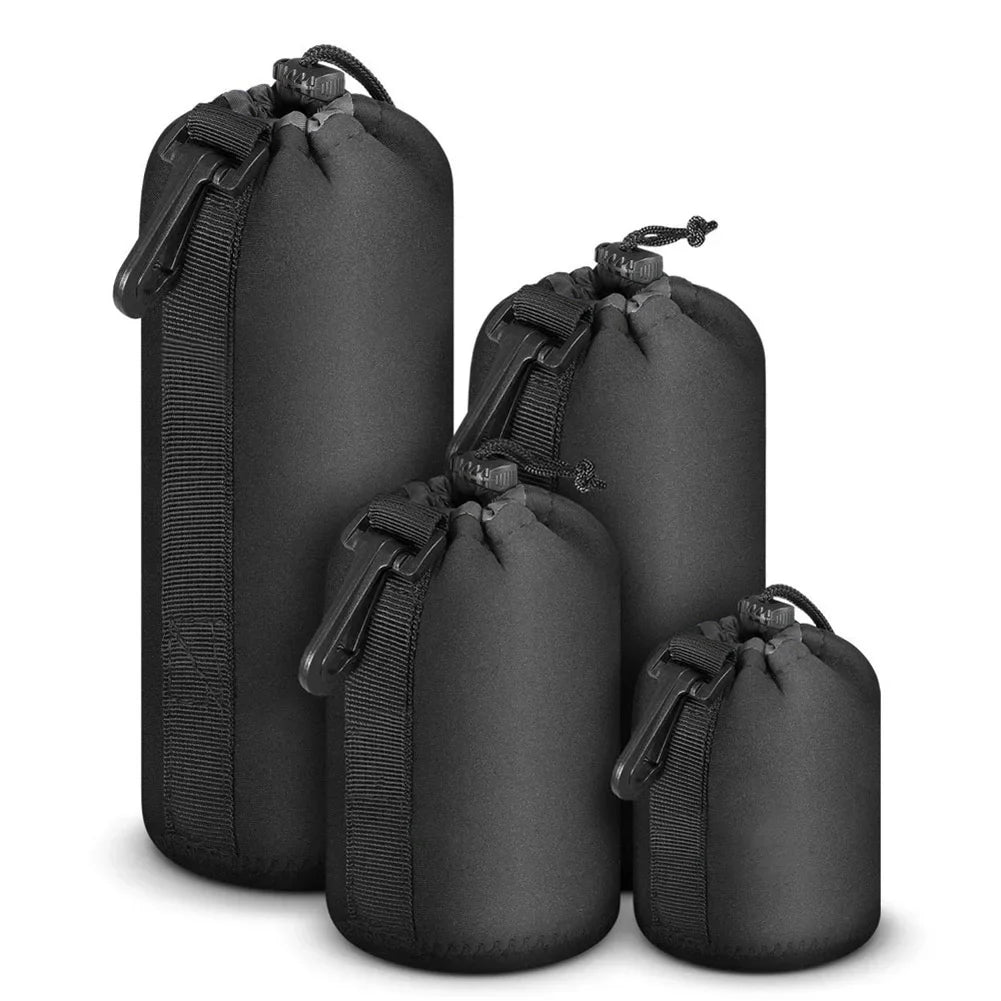 Camera Lens Pouch Bag Neoprene Waterproof Soft Video Camera Lens Pouch Bag Case For Canon Sony for Most Digital SLR Camera Oasis Select