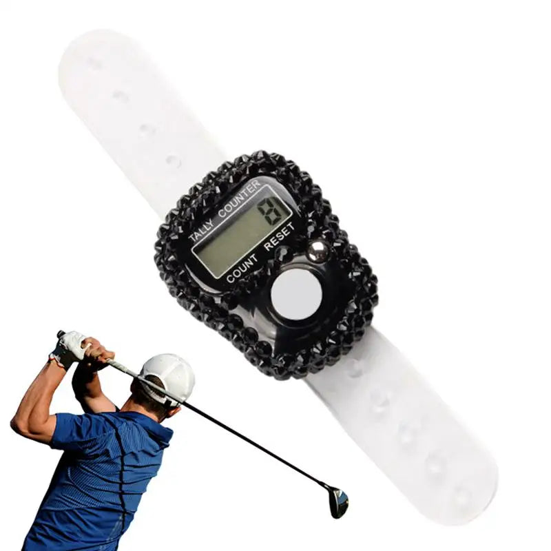 Finger Counter Clicker LCD Digital Display Finger Counter Resettable Lap Record Ring Manual Knitting Row Tally Ring For Golfer Oasis Select