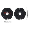 Windshield Wiper Hole Covers Universal Soft Windshield Sleeve 2pcs Car Front Wiper Hole Protection Cover Protective Windshield Oasis Select Black
