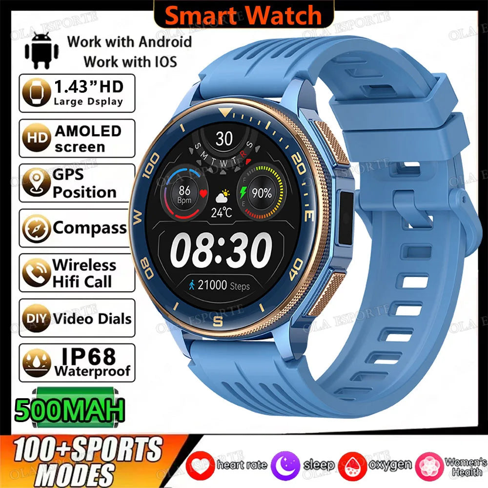 Ola Esporte GPS Smartwatch 5ATM AMOLED ChatGPT | HW12
