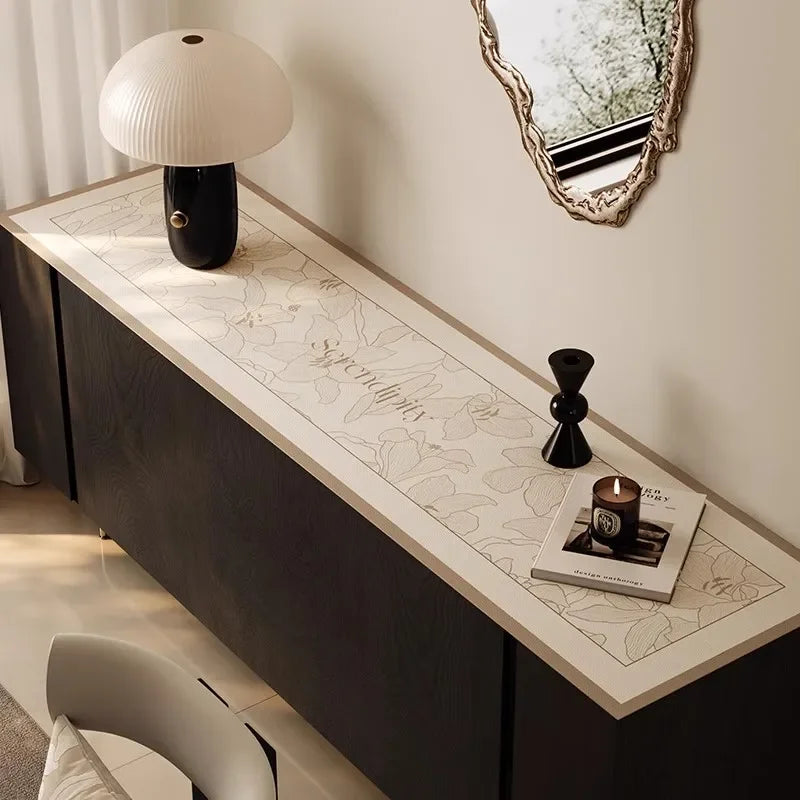 Light Luxury Side Cabinet Table Mat Oil-proof Waterproof Washless TV Cabinet Shoe Cabinet Countertop Protective Mat Cover Oasis Select