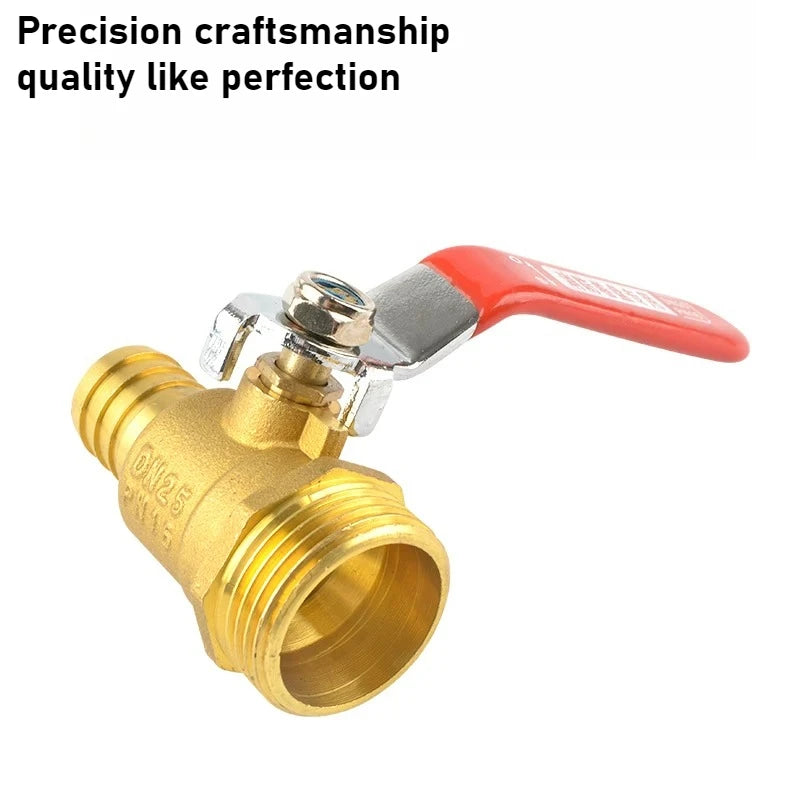 Brass Small Ball Valve 1inch DN25 Female/Male Thread Brass Valve Connector Joint Copper Pipe Fitting Coupler Adapter Oasis Select