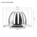 Stainless Steel Gutter Leaf Guard & Downspout Filter 3/4/5 Inch Gutter Leaf Guard Oasis Select Round 3inch