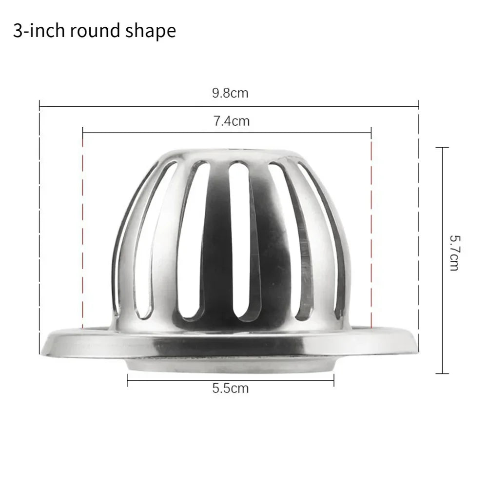 Stainless Steel Gutter Leaf Guard & Downspout Filter 3/4/5 Inch Gutter Leaf Guard Oasis Select Round 3inch