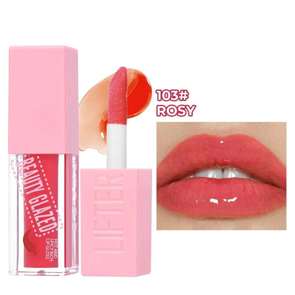 Jaysuing Shimmer Lip Oil Gloss – Fruity Moisturizing Tinted Jelly Lip Oil Gloss Oasis Select C China