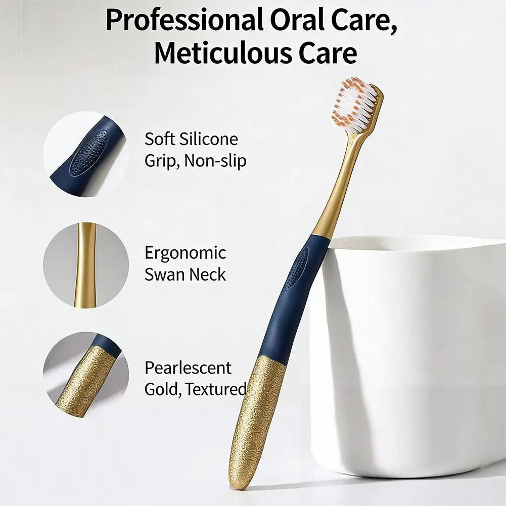6 Pack Soft Bristle Toothbrush for Sensitive Teeth & Gums, Gentle Plaque Removal for Adults Kids Clean Teeth And Protect Gums Oasis Select