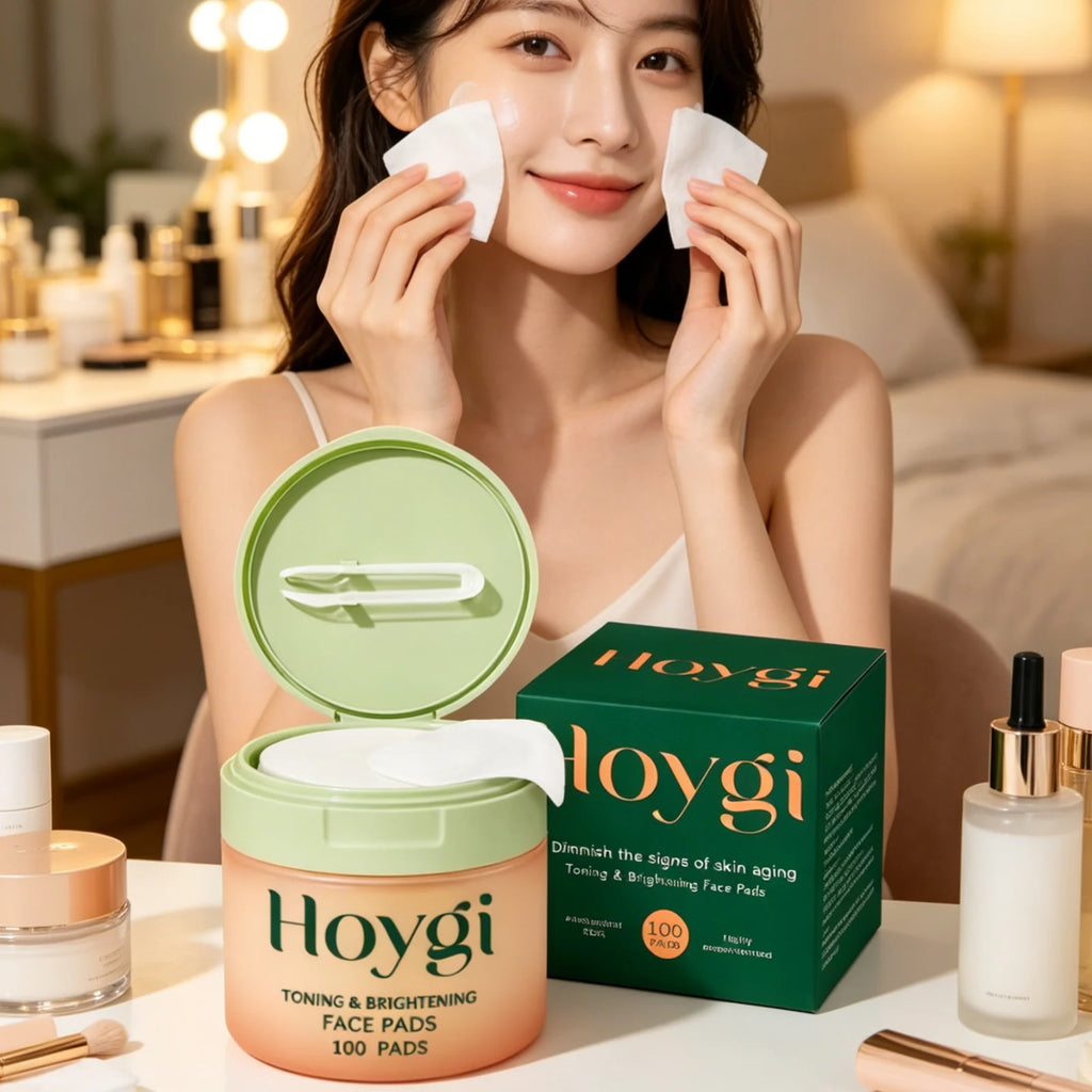 Hoygi Brightening Face Toner Pads 100ct – Hydrate & Even Skin Face Toner Pads Oasis Select