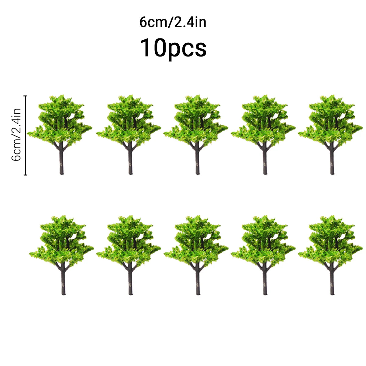 5/10 model trees 4-8CM railway scene dollhouse fairy garden scene building micro landscape mini landscape flower pot DIY Oasis Select 6cm 10pcs