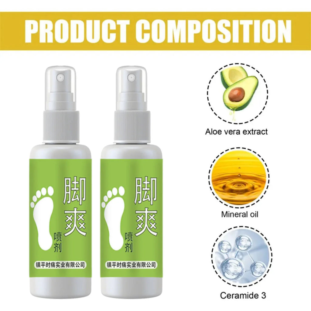 Anti Beriberi Spray Essential Oils Essence Odor Destroy Agent Care Products Feet Deodorant Spray Oasis Select