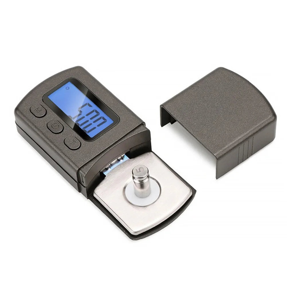 LCD Digital Turntable Stylus Force Scale Meter Gauge Backlight High Precise Tracking For Vinyl Record Needle Weighing Accuracy Oasis Select Black