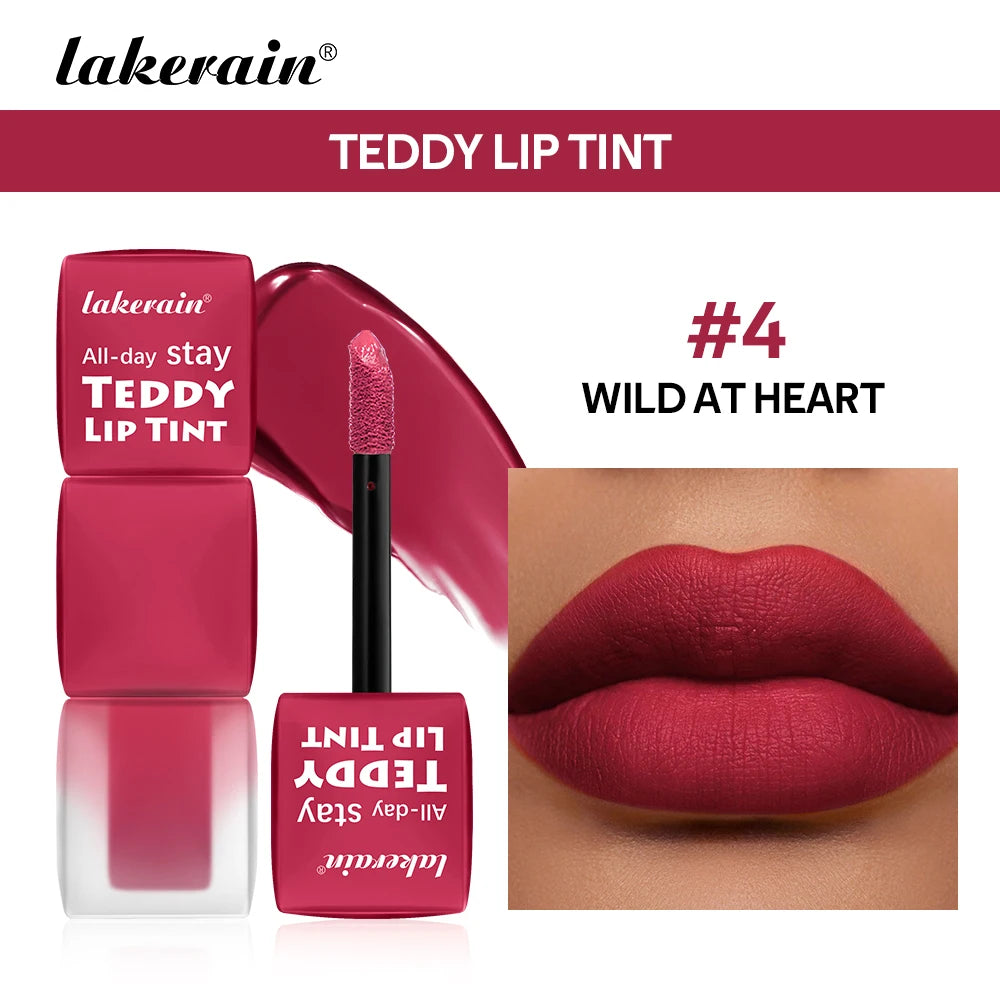 Matte Lip Tint Waterproof Long-Lasting Coloring Non-stick Cup Lip Gloss Gentle Texture Lightweight Lipstick Natural Makeup Oasis Select 4 Wild At Heart