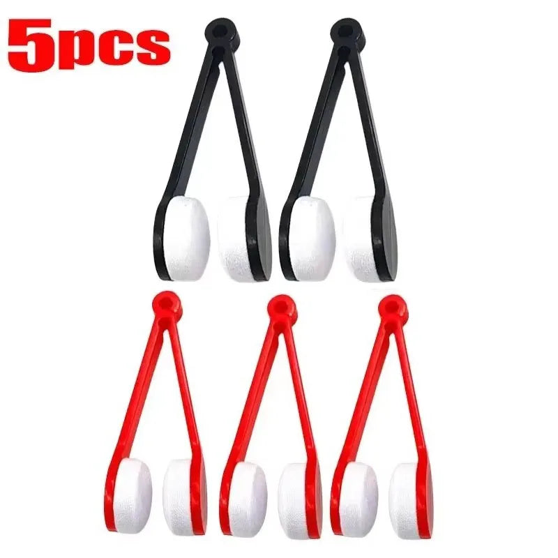 1/2/5pcs Portable Mini Glasses Cleaning Brush Multifunctional Mini Brush Microfiber For Sunglasses Wipe Cleaner Accessory Tools Oasis Select Mix-5pcs 1