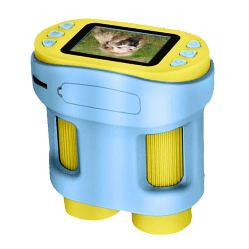 WISH 1000X Pocket Microscope Science Toys Handheld LED Light Biology Magnification Outdoor Students Teaching Oasis Select Blue