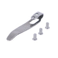 New 1 Set 420 Stainless Steel Material Knife Back Clip With 3pcs M2.5 Screws Pocket Waist Clamps For Knives DIY Make Accessories Oasis Select White