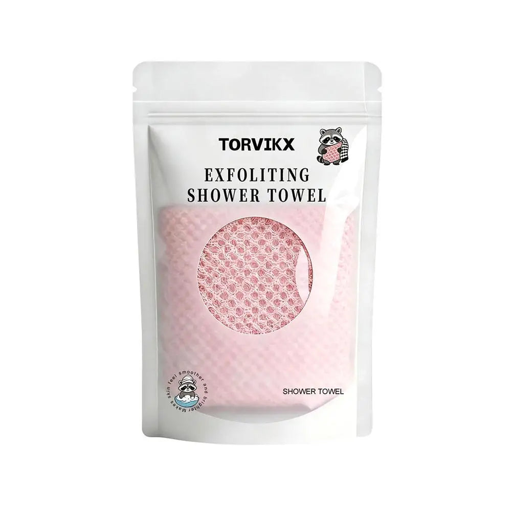 Exfoliating Shower Towel – Deep Cleansing Body Scrub Tool Body Exfoliating Towel Oasis Select A China