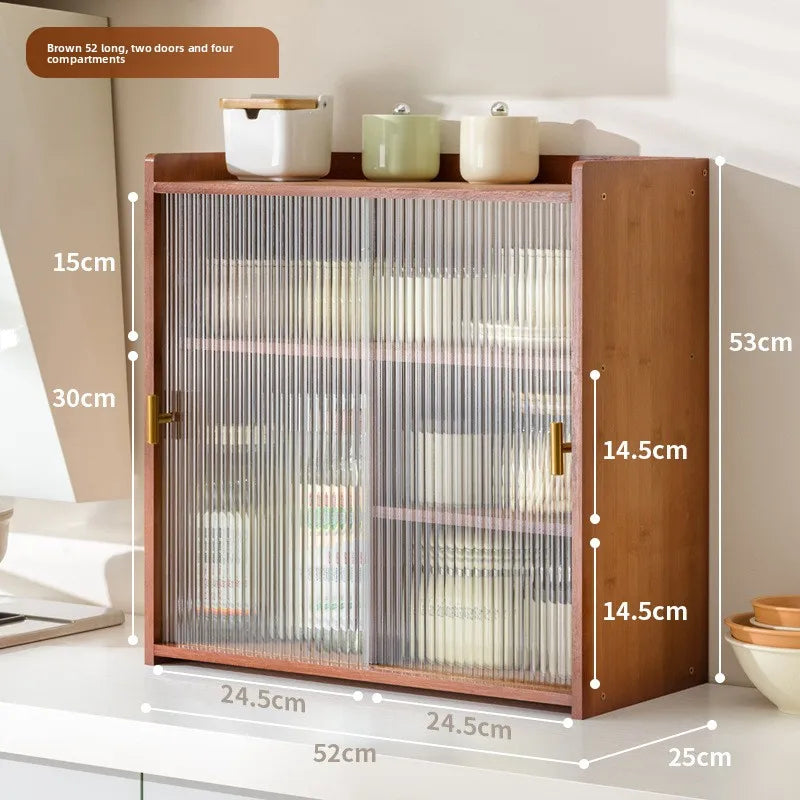 Kitchen locker countertop multi-functional square seasoning bowl storage box locker side water cup rack rack Oasis Select Type A 52cm