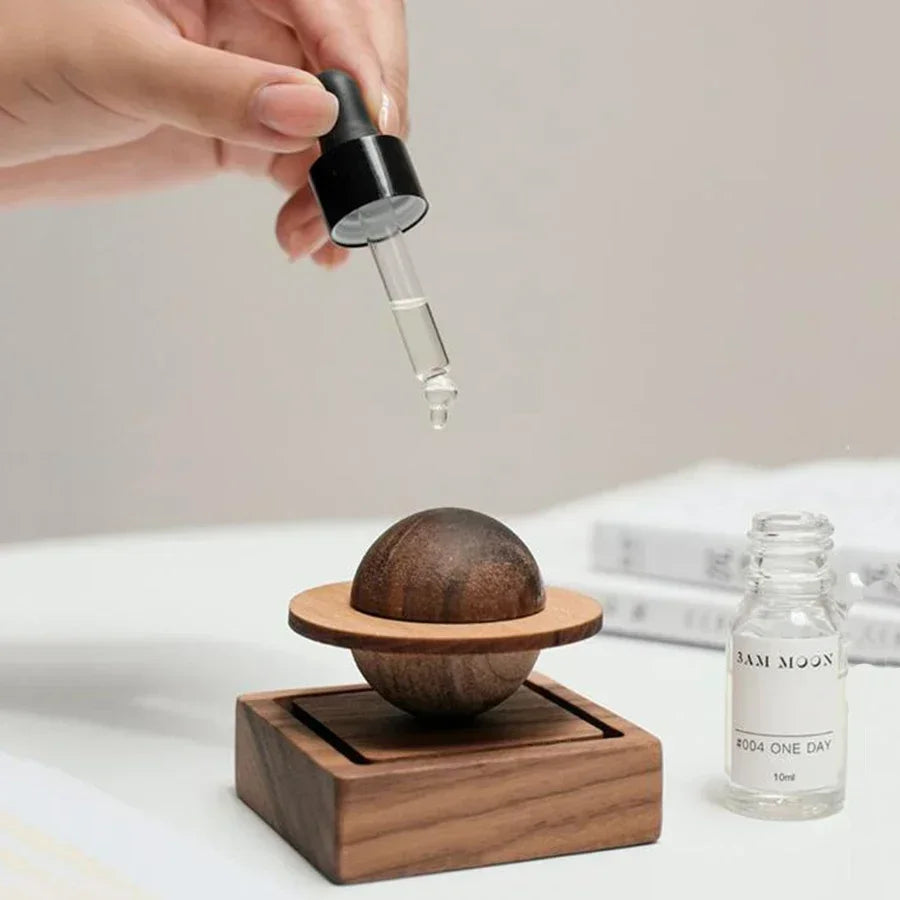 Difuser Wood Scent No Essential Oil Diffuser Jupiter Shape Home Decoration Fresh Air Present To Friend Dorm Room Essentials Oasis Select