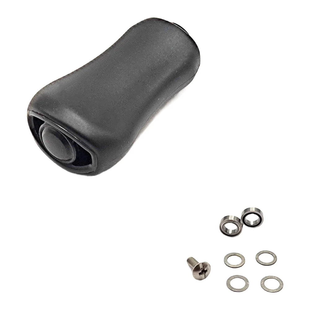 Rubber Reel Knob Black 38.2mm For Daiwa 25 PR100 Baitcasting Fishing Rod Wheel Handle Grip Repair Spare Parts Kit Oasis Select knob with bearing