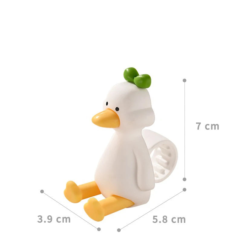 Creative Silicone Duck Anti-collision Door Stopper 3D Duck Door Handle Protective Cover Bedroom Study Silent Door Stopper Oasis Select Green-A