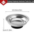 Screw Tray Parts Holder Magnetic Dish Stainless Steel Screw Bow Portable Magnetic Bolt Holder Tray Magnet Parts Tools Bowl Oasis Select 6 inches