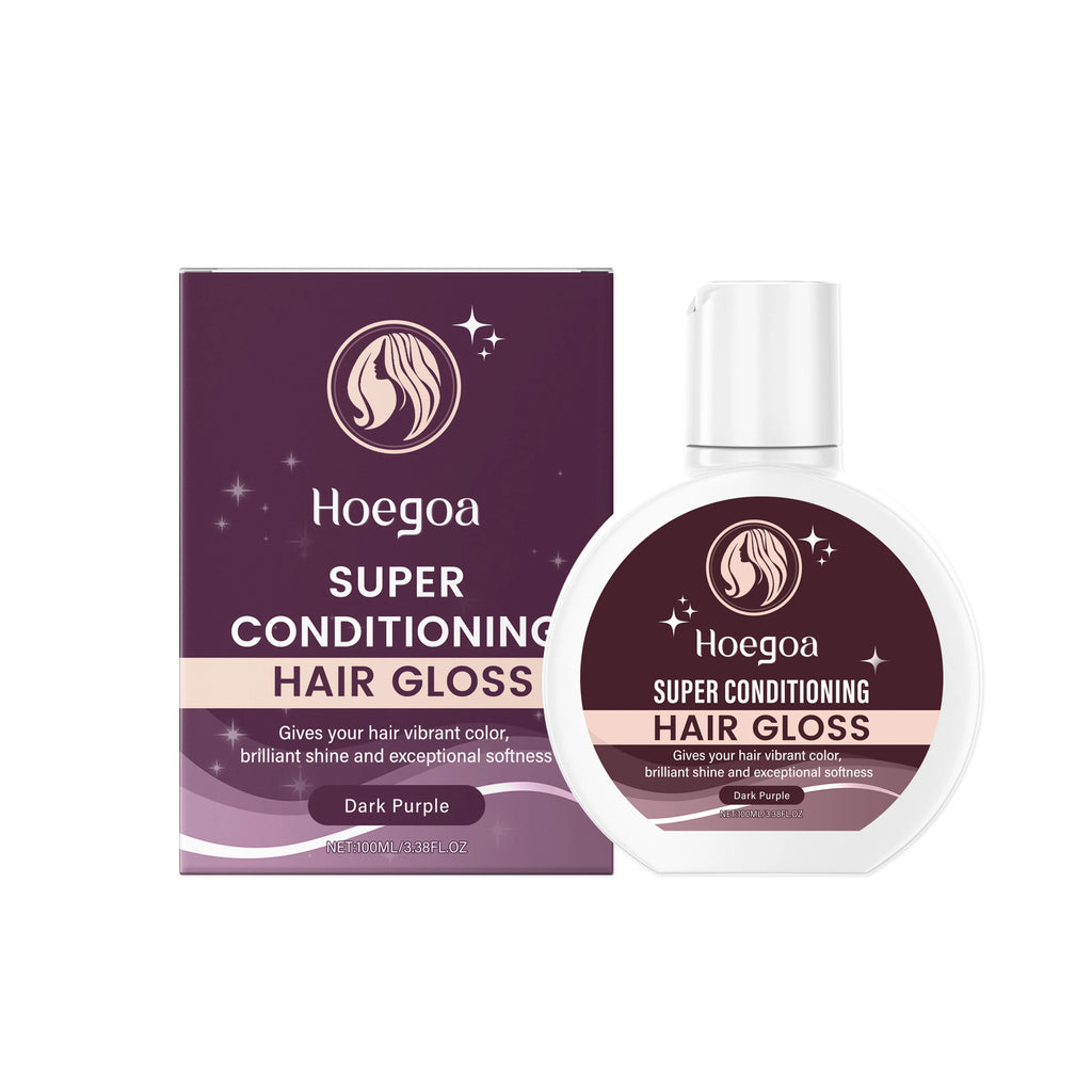 Hoegoa Anti-Frizz Hair Brightening Conditioner Enhances Hair Color Increases Hair Elasticity Shine Deep Nourishing Conditioner Oasis Select Deep Purple