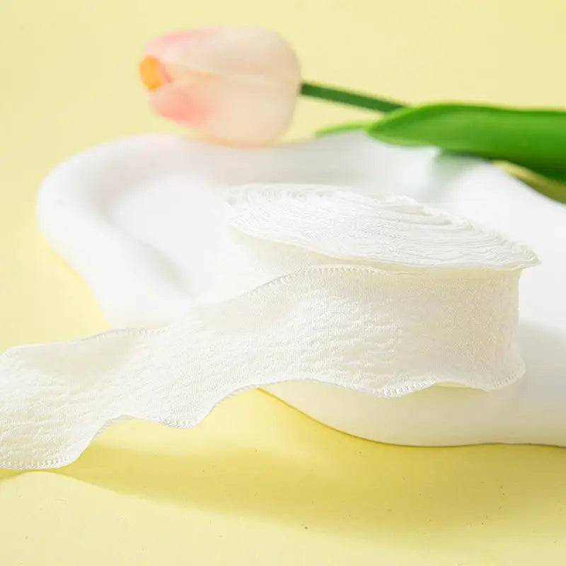 Fishtail Ruffled Linen Ribbon Roll – Weddings, Gifts & Crafts