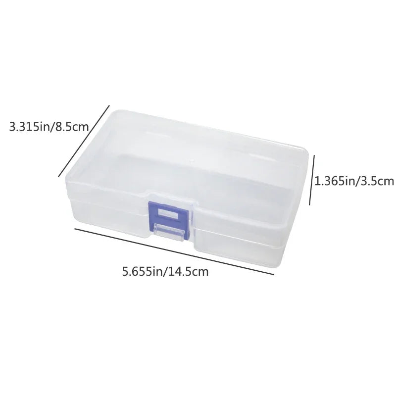 5 transparent plastic storage boxes can accommodate small items, small toys, decorations, small cards, sorted storage, not messy Oasis Select
