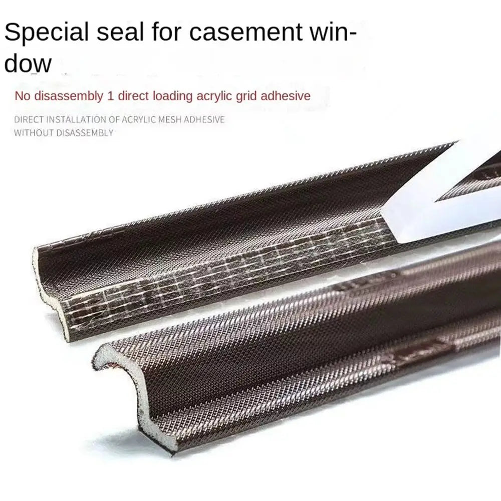 New Soundproof Foam Flat Window Sealing Strip S-shaped Flexible Weatherstrip Windproof 2 Meters Window Weather Stripping Window Oasis Select