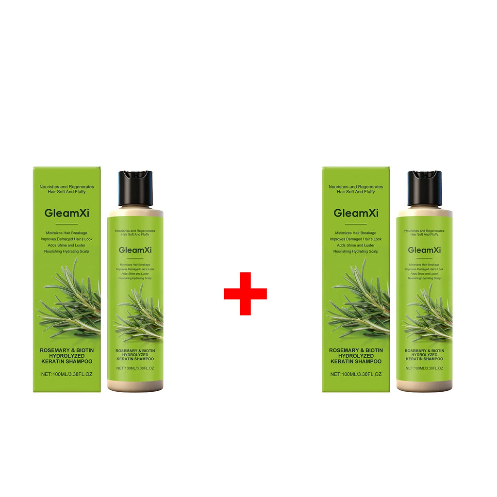 Rosemary Biotin Keratin Shampoo Anti-Breakage Hair Repair Wash Cleanses Scalp Volumizing Fluffy Strengthen Smooth Hair Care Oasis Select 2pcs