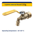 Thicken Garden Tap Faucet 1/2'' 3/4'' Metal Snap Fittings BSP Garden Hose Connector Home Outdoor Garden Tools