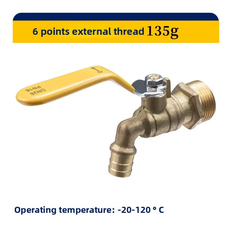 Thicken Garden Tap Faucet 1/2'' 3/4'' Metal Snap Fittings BSP Garden Hose Connector Home Outdoor Garden Tools