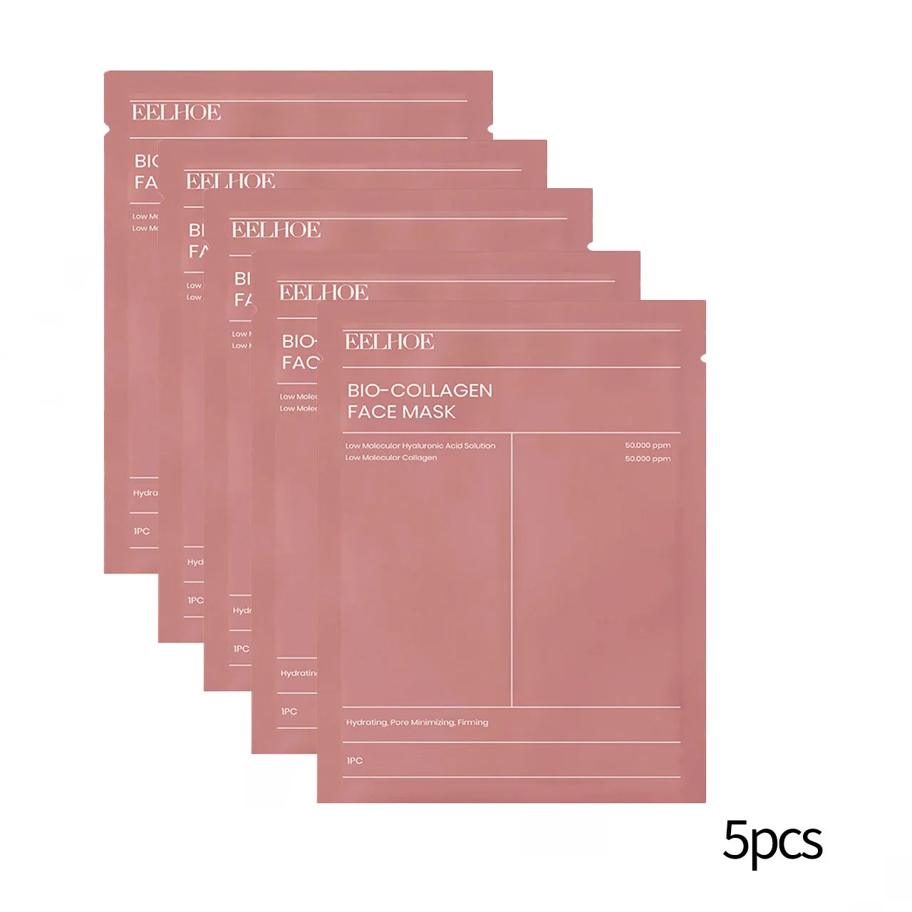 Bio Collagen Face Mask3/ 5/10pcs, Deep Hydrating, Pore Minimizing, Moisturizing Overnight Mask for All Skin Types ﻿ Oasis Select 5pcs