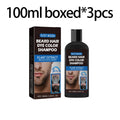 East Moon Herbal Black Hair & Beard Dye Shampoo for Men 100ml Hair & Beard Dye Shampoo Oasis Select 100ml X 3boxed