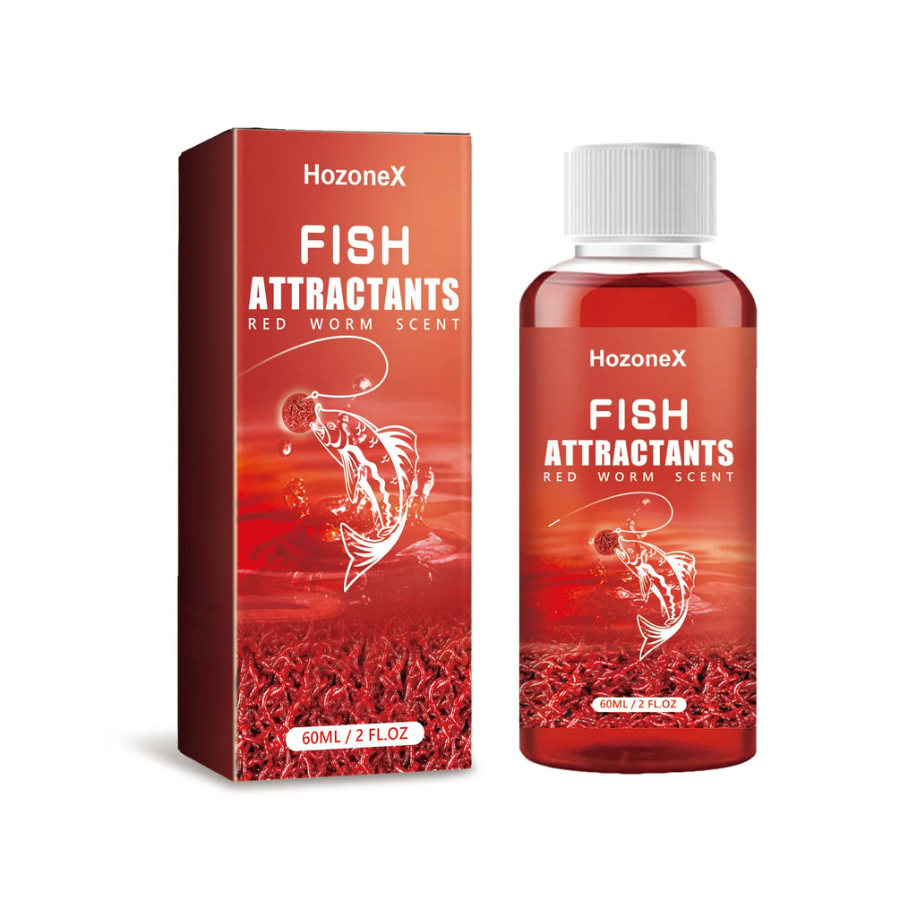 Wide Range Diffusion Red Worm Fish Attractant Liquid Draw Distant Fish Fast Acting Bait Booster For Lake River Sea Fishing Lure Oasis Select 60ml Boxed