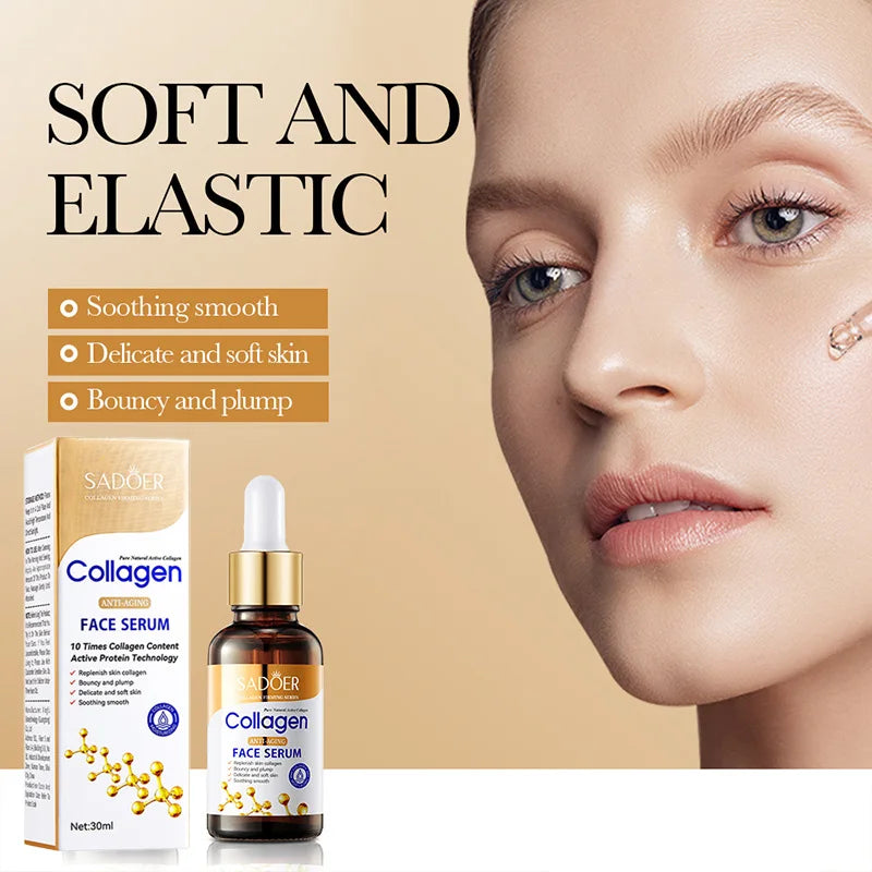 SADOER Collagen Skin Care Sets Anti Wrinkles Serum for Face Moisturizing Anti-aging Anti Dark Circles Eye Cream Skin Care Kit Oasis Select
