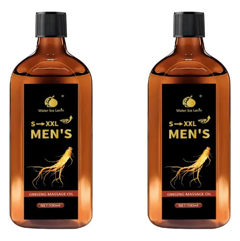S-XXL +UP Men's Ginseng Massage Oil with Shea Butter - Hydrates & Firms Skin, Boosts Moisture Oasis Select BROWN 100g