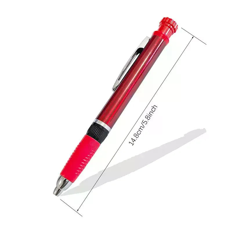 2.8mm 2-in-1 Woodworking Mechanical Pencil With Lead And Built-in Sharpener For Deep Hole Carpenter Marking Pencils Tool Oasis Select