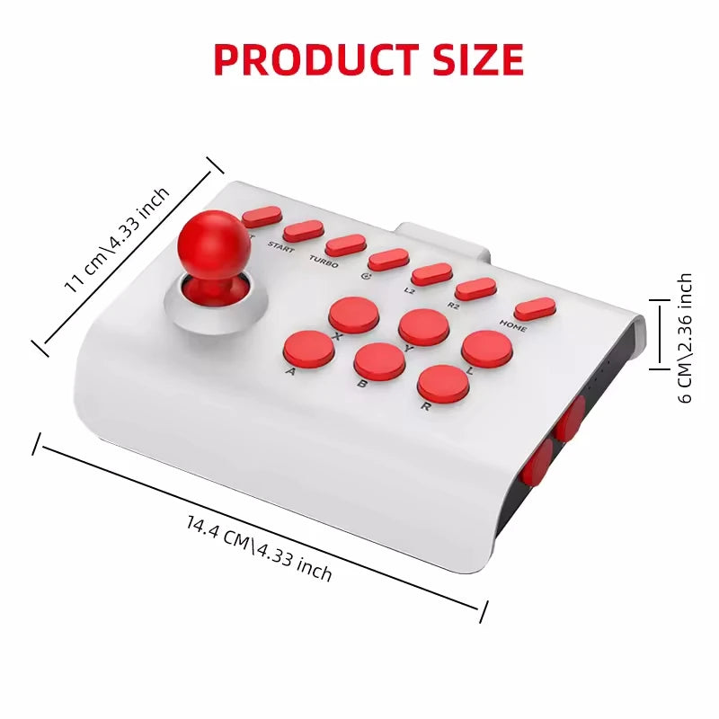 AyeBeau Arcade Bluetooth Gamepad – Switch PS4 PS3 PC iOS Android