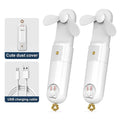 Mini Rechargeable Handheld Fan – 2000mAh USB, 5-Speed Portable