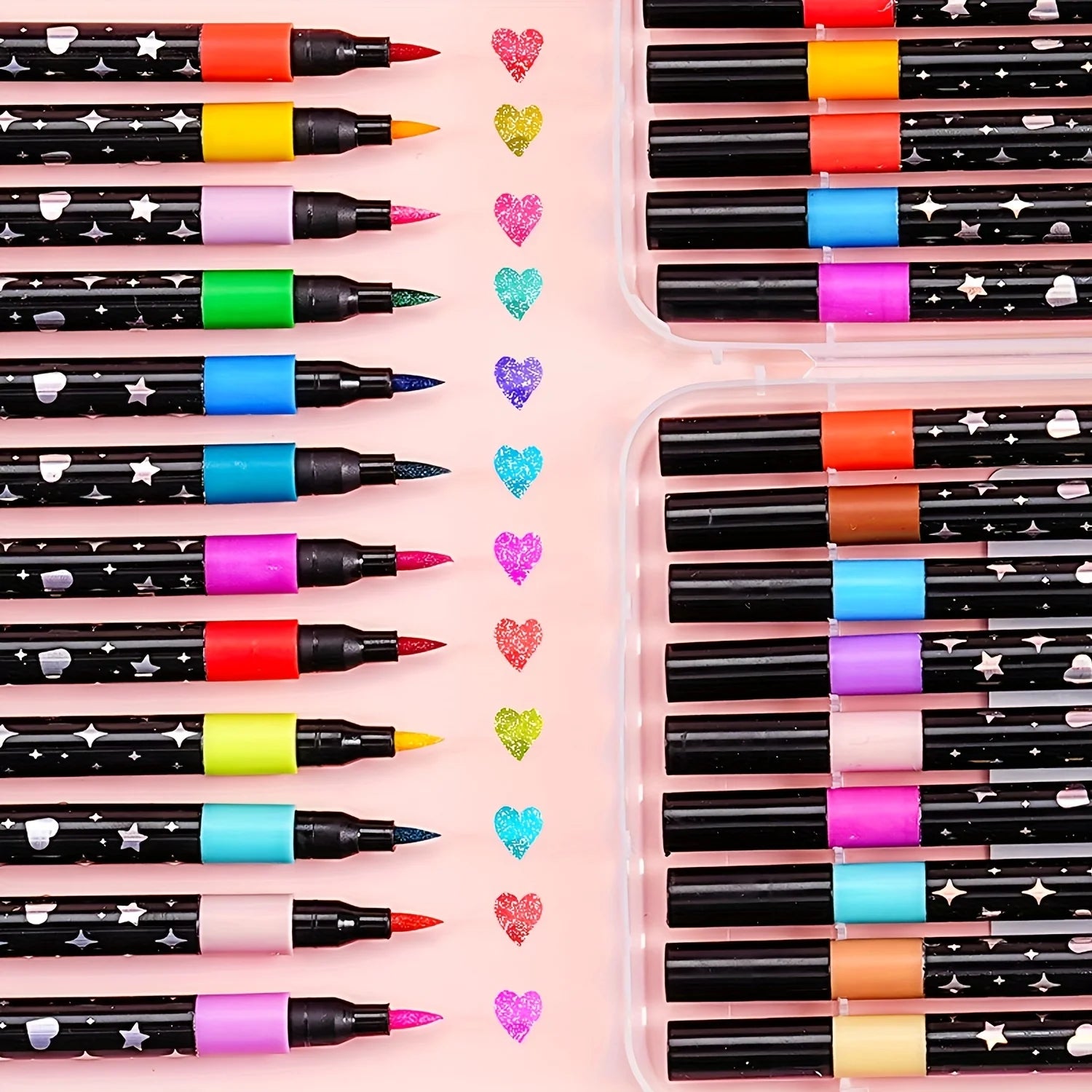 48/36/24/12 color glitter pen, water-based glitter pen, suitable for graffiti writing, professional office art supplies Oasis Select