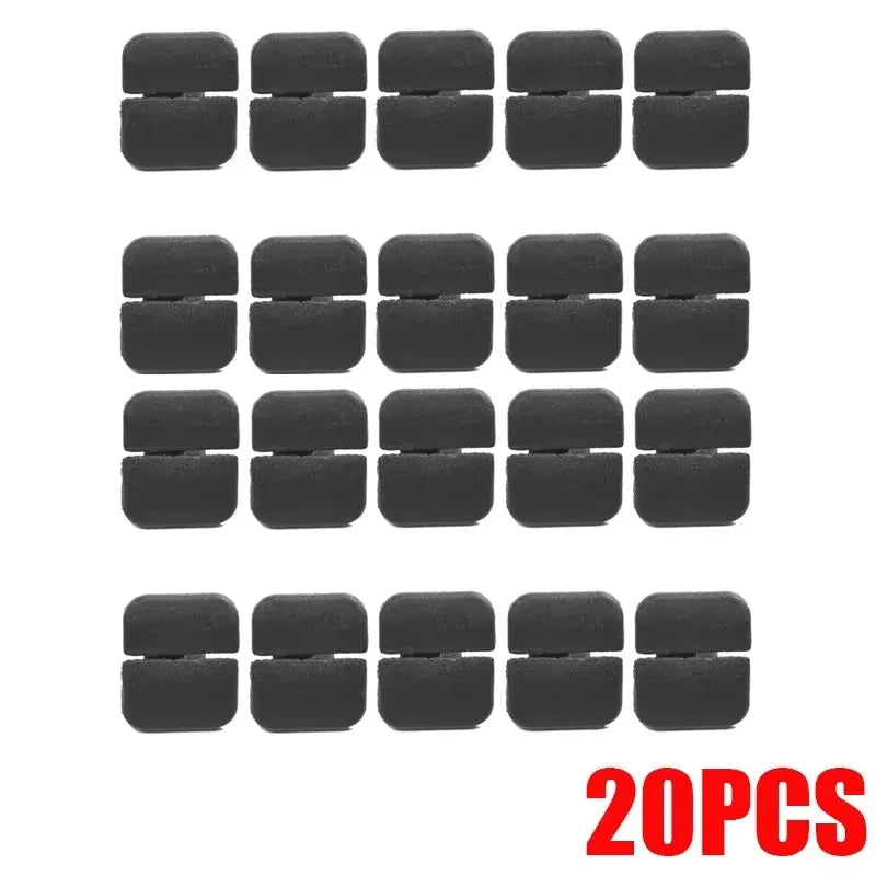 10/20/40/60pcs Car Hood Soundproof Cotton Clip Black Cotton Clip Car Exterior For VW Polo Tiguan Passat Leon 2 Skoda Octavia 2 Oasis Select 20pcs
