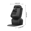 Funny Eyeglass Holder Easter Island Sculpture Sunglass Holder Home Table Ornament Sculpture Multifunctional Mobile Phone Cradle Oasis Select Black
