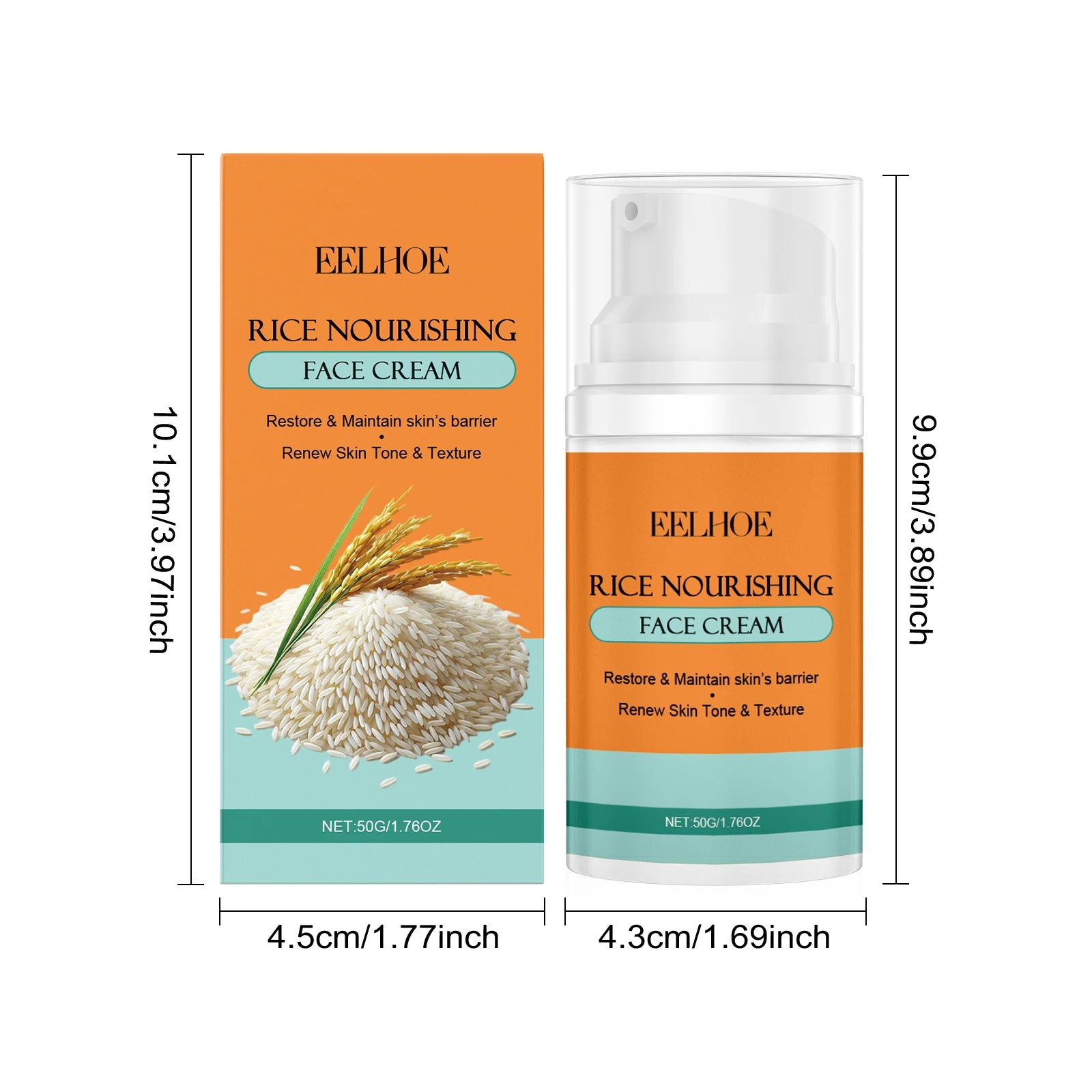 Eelhoe Rice Skincare 5-in-1 Set – Brighten & Moisturize Skincare Gift Set Oasis Select Face Cream