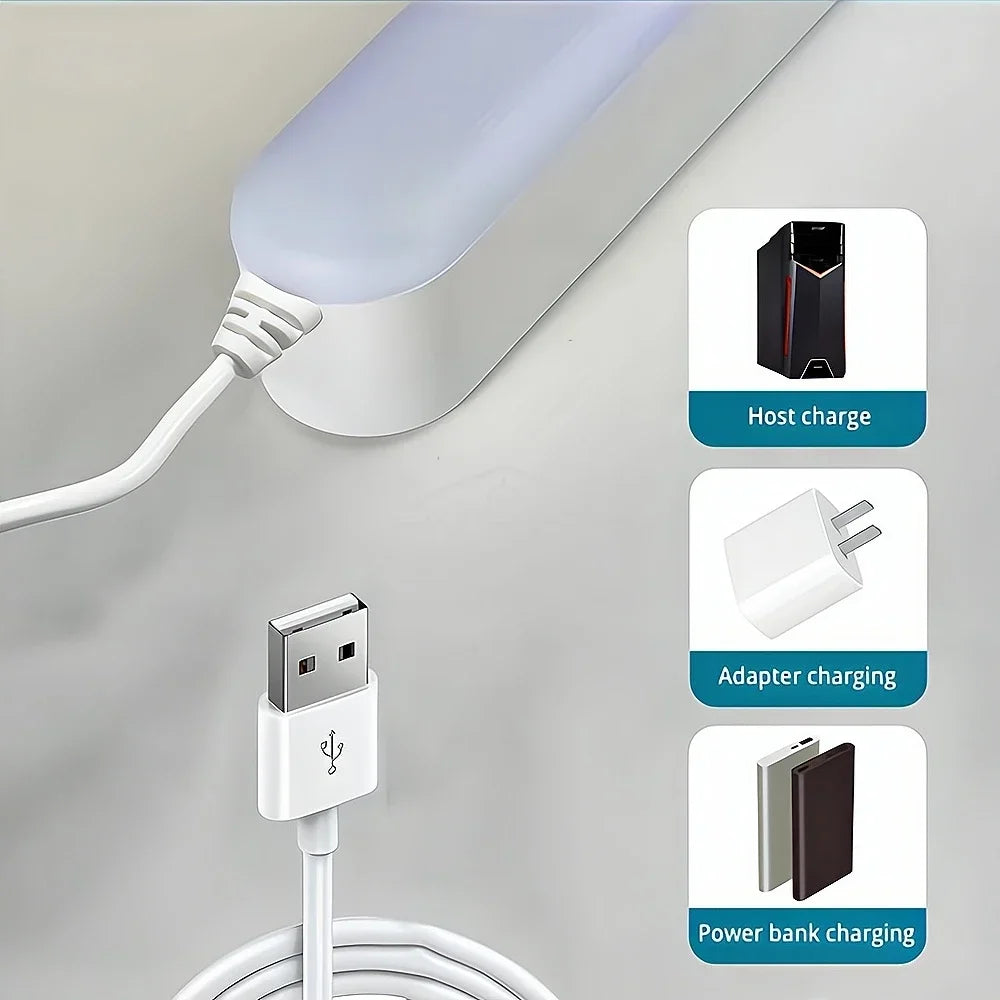 USB Rechargeable LED Night Light – Motion & Touch Sensor Lamp