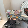 Sequin Floral Embroidery Evening Clutch Bag | Glitter Party Purse