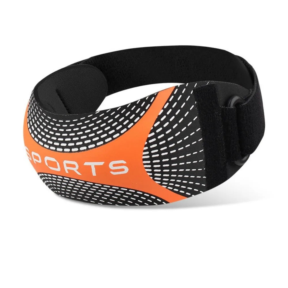 Shock Absorption Patella Belt Breathable Thickened Knee Protection Strap Sweat-Wicking Knee Protection Sport Knee Wrap Running Oasis Select Black
