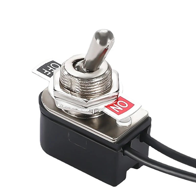 1pcs Prewired Rocker Toggle Switch 2 Foot ON/OFF Electrical Equipment Tools With Wire And SPST Contacts 6A/125V Oasis Select