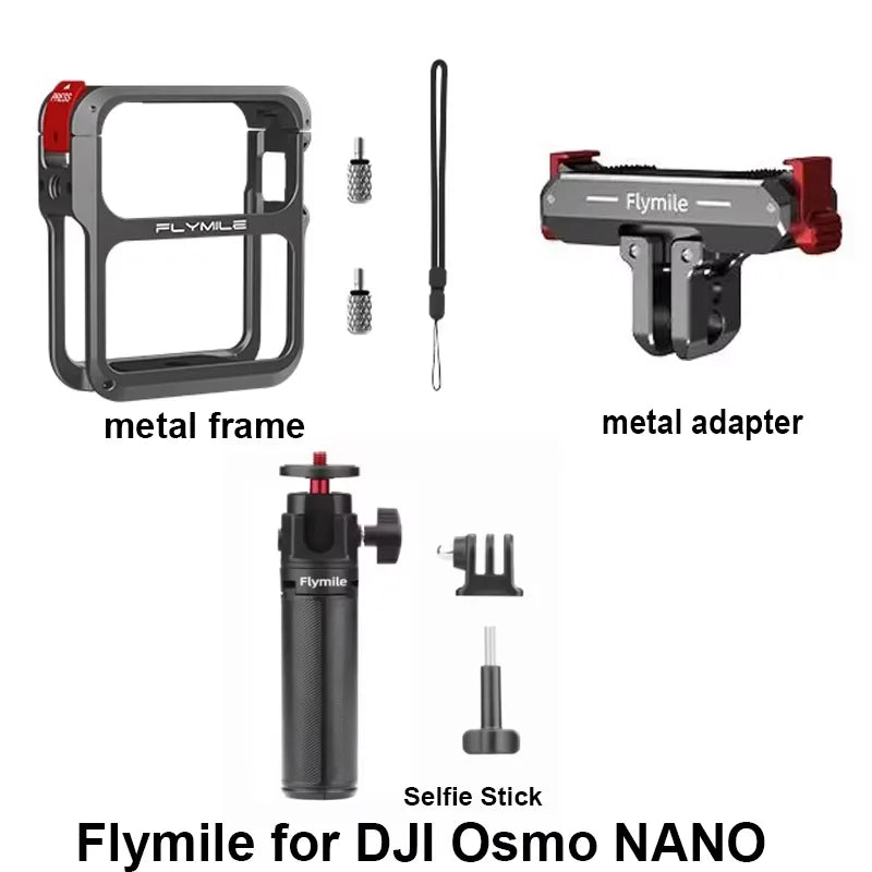 DJI Osmo Nano Metal Cage Kit – Selfie Stick & Adapter | Flymile
