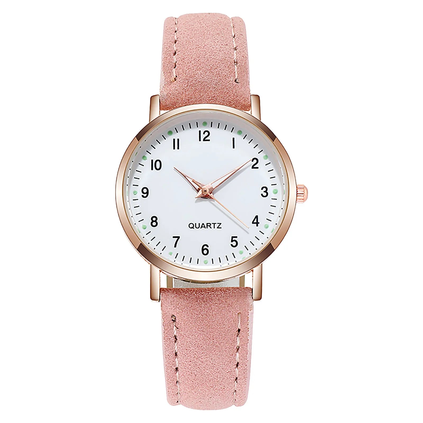 Women's Diamond Luminous Retro Quartz Watch – Leather Strap Ladies Quartz Watch Oasis Select B